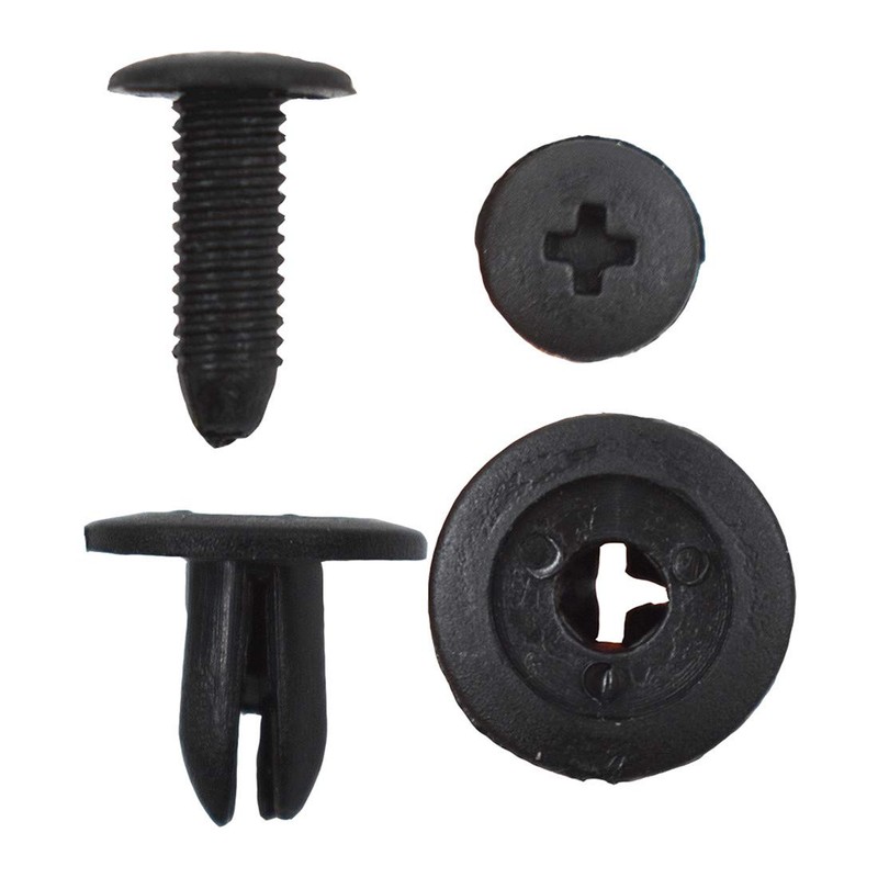 WFLNHB 100pcs Auto Car Door Fender 6mm Hole Push Plastic
