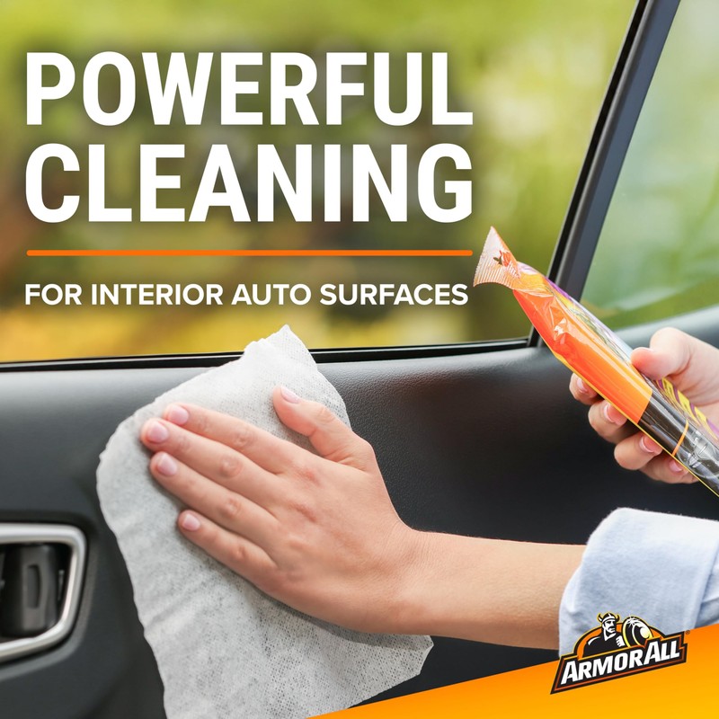 Armor All Car Interior Cleaner Wipes, Interior Cleaning Wipes for