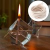 HINZIC 65.6 Ft Oil Lamp Wicks 1/8" Round Braided Cotton
