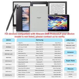 iafer Remarkable 2 Pen with Eraser, EMR Stylus Pen with Tilt, Palm Rejection, 4096 Pressure Sensitivity, Magnetic Adsorption, 5 Pen Tips for Remarkable Tablet/Galaxy Tab/Kindle Scribe/Boox/Wacom