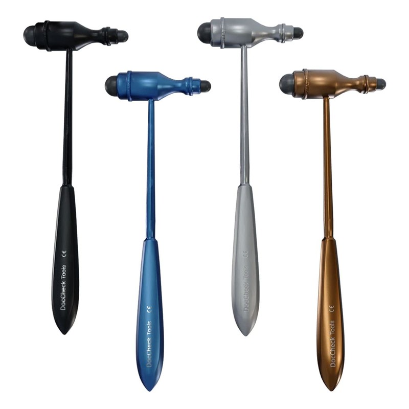 DocCheck Trömner Reflex Hammer "Klopp" - Metal Handle, Neurological Grip