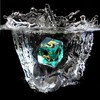 Liquid Core Flower DND Dice Set,7 PCS Resin Polyhedral Dice
