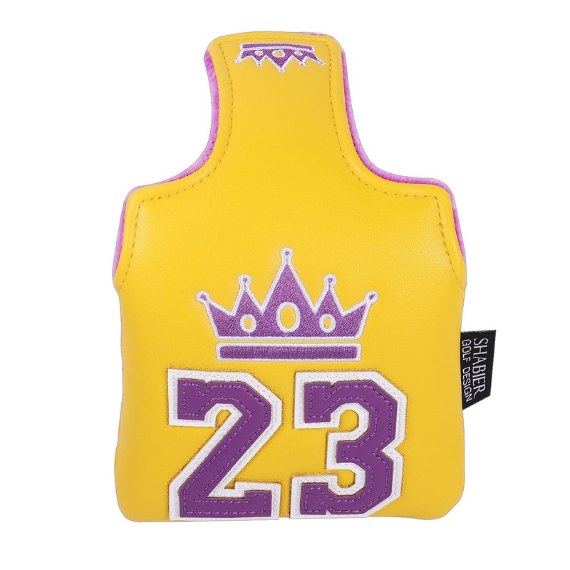 SHABIER Yellow Golf Large Mallet Headcover with NO.23 Design for