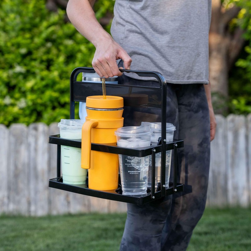 CRAFTALENT Drink Carrier with Handle, Reusable Drink Carrier for Large