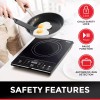 Mueller RapidTherm Portable Induction Cooktop, 1800W, 8 Temp Levels, LED