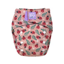 Bambino Mio, Revolutionary Reusable Cloth Nappy Ladybug - Sustainable, Oeko-Tex, Washable, Baby and Toddler