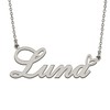 HUAN XUN Customized Luna Name Necklace Silver Personlized Stainless Steeel