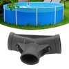 Pool T Connector for P07082 Swimming Pool Accessory, Plastic Oval