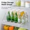 Clear Refrigerator Storage Bin for Bottles & Cans – Space-Saving