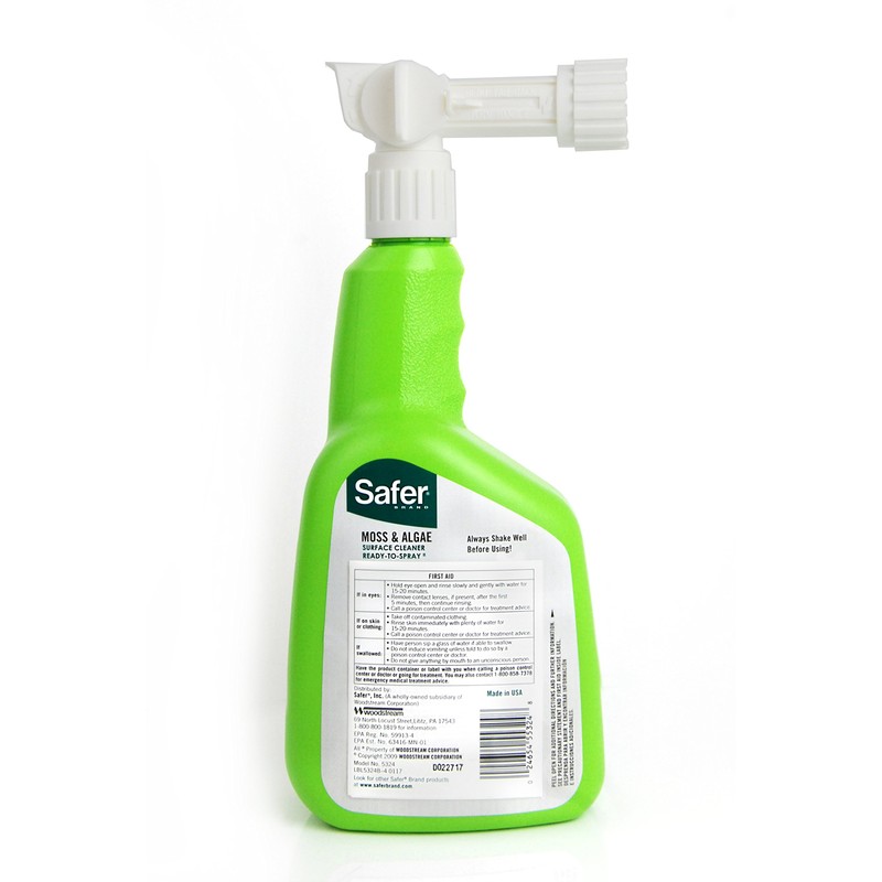 Safer Brand 5324-6 Moss and Algae Killer and Surface Cleaner,