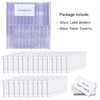 50PCS Basket Bin Labels Clip On,ChanQnTon Clear Plastic Labels for