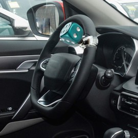 Arenbel Car Steering Suicide Grip Handle, Dice Style Turning Wheel Assist Spinner Booster Brody Knob Fit Most Vehicles, Green White
