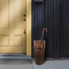 ABOOFAN Wooden Umbrella Stand for Entryway Rustic Umbrella Holder Freestanding