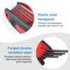 Anseom Foldable Allen Key Set, Allen Key Set, 8 Pieces,