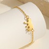 Rockyu Allure Kids Bracelet, Cute Animal Design, Gold, Bear Stainless