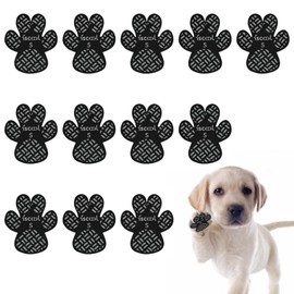 Paw Protection Anti-Slip Handle Prevents Your Dog from Slipping on Hardwood Floors,Perfect for hot Roads,Disposable self Adhesive Dog Shoes Boots Socks Replacement 12pcs (S, Count, 3)