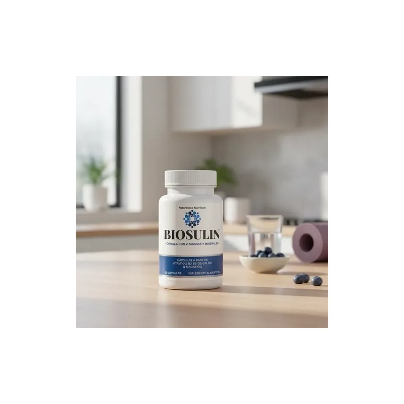 Biosulin 60 Cápsulas Vitaminas Calcio Magnesio