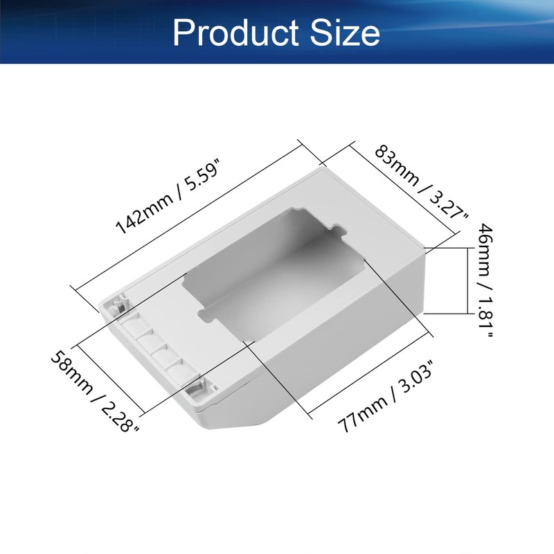 Heyiarbeit Weatherproof Cover Plug in Use Outlet Receptacle Protector 5.59"x3.27"x1.89"(LxWxH)