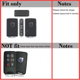 Real Leather Remote Keyless Key Fob Cover Case Protector for Volvo XC40 XC60 XC90 S60 S90 V60 V90 2019-2025
