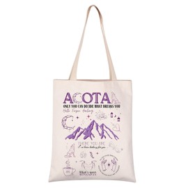 VAMSII Only You Can Decide What Breaks You Tote Bag Adult Fantasy Novel Inspired Gift (A-C ONLY tote)