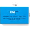 RXBC2011 Sky Blue Gratitude Thank You Cards with Elegant Script