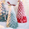 BASEMMAHER Christmas Tree Candle Silicone Mold 3D Epoxy Resin Casting