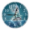 KEEPSUPER Beautiful Mermaid Wall Clock Fantasy Seascape Scenery Clock 10
