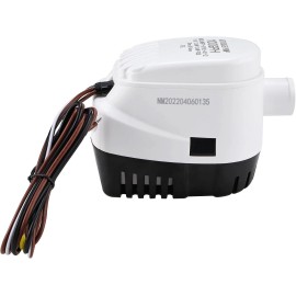 Amarine Made 12V 1100 GPH Auto Submersible Boat Bilge Water Pump w/ Float Switch 3/4In Outlet
