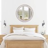 fuxuiwy 20" Round Rustic Mirror Wooden Frame Circle Mirrors, Distressed