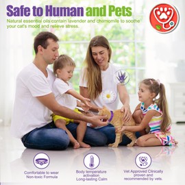 Calming Collar for Cats | Calming Cat Collars Adjustable Soother Anxiety Relief & Stress | Comfort Cat Calm Collars Water Resistant | Pheromone Collar for Cats Rapid Effect Lasts 45 Days (Purple)