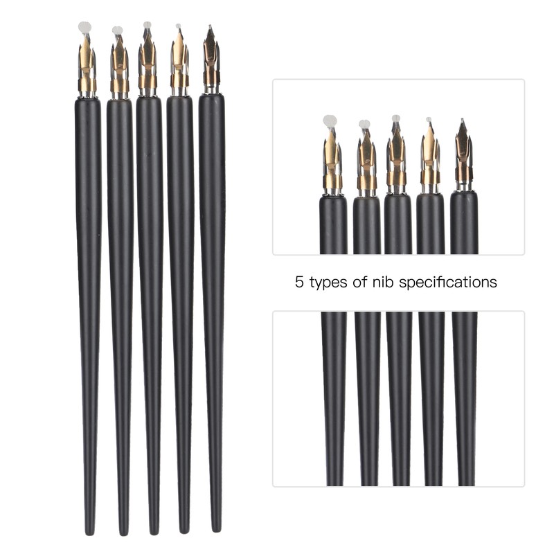 Wooden Handle Dip Pen Home Office Art Painting Calligraphy Fountain