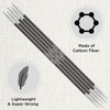 KnitPro 20 cm x 3 mm Karbonz Double Pointed Needles,