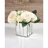 Serene Spaces Living Gatsby Mirror Strip Cube Vase, Set of