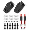 QWORK Flush Hood Latch and Pin Kit, Universal Racing Car