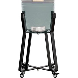 IDZO Grill Rolling Cart for BGE Minimax & Kamado Joe Junior 18", Grill Stand with Heavy-Duty Locking Caster Wheels, Powder-Coated Charcoal BBQ Base, Outdoor Cooking Accessories