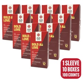 Jewel Coffee Specialty Coffee Pods - Bold As Love (Brazil + Sumatra), 100% Arabica Coffee, Intensity 12, Medium Roast, Compatible with Original Nespresso Machines, 100 Count (10 Boxes of 10 Espresso Pods))