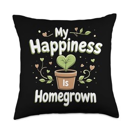 Micro-Gardening Small Space Gardening Compact Sustainable Throw Pillow
