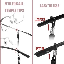 Glasses Strap - Premium ECO Leather Eye Glass String Strap - Eyeglass Chain for Women Men - Eye Glass Accessory Chain Around Neck - Eyeglass Retainer 5 Cords