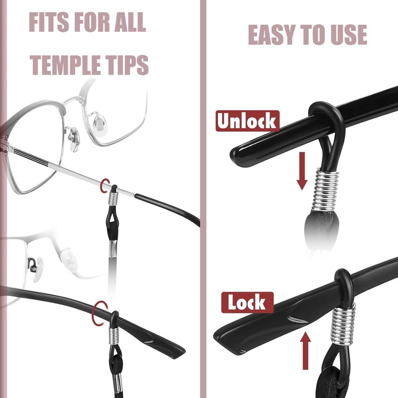 Glasses Strap - Premium ECO Leather Eye Glass String Strap