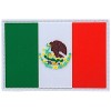 Mexican Flag Mexico PVC Rubber Patch | 2PC Hook Backing