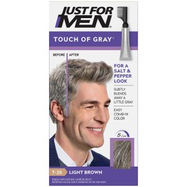 Touch of Gray Men's Hair Color, Light Brown (Pack of 4)