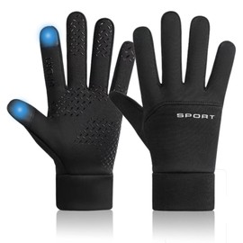 Tadpolez Cycling gloves, thermal gloves, sports gloves, ski gloves, windproof touchscreen gloves, non-slip sports gloves, gloves for cycling, running, hiking, climbing, driving