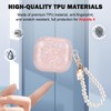 Glitter Case Compatible for AirPods 4 (2024) with Pearl Bracelet