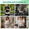 Sacroiliac Support Belt - 90cm Adjustable Back Support Belt (Green)