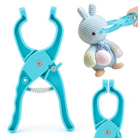 Trasylph - Herramienta de seguridad mejorada para ganchillo, alicates de seguridad para ojos y narices de muñeca para tejer ojos y narices para hacer ojos de animales de 5 a 30 mm (color: azul)