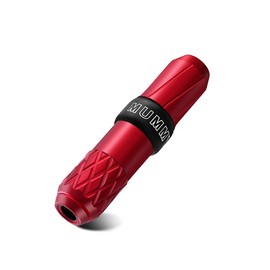 Mummy Rotary Tattoo Pen Tattoo Machine Japanese Coreless Motor Aluminium Frame 3.2 mm and 3.7 mm Line Length (Red)