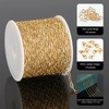 UMAOKANG 16.4 Feet Gold Plated Chain for Jewelry Making Stainless