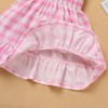 Toddler Baby Pink Gingham Dress Girls Summer Sleeveless Vintage 1950s