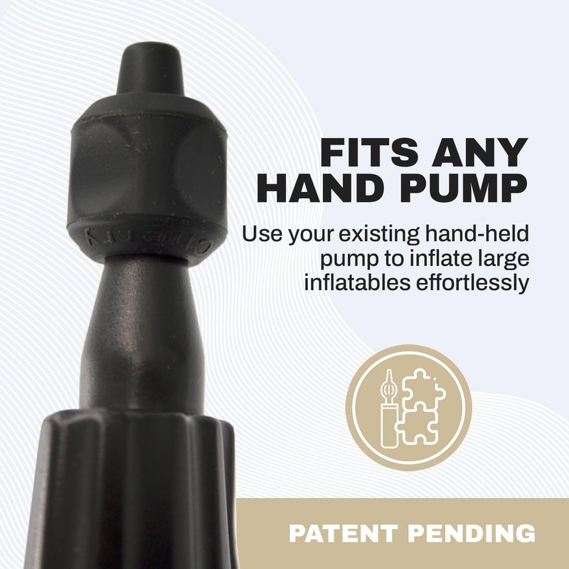 Chrome Cherry Inflatable Adapter for Handheld Pumps, Versatile and Durable