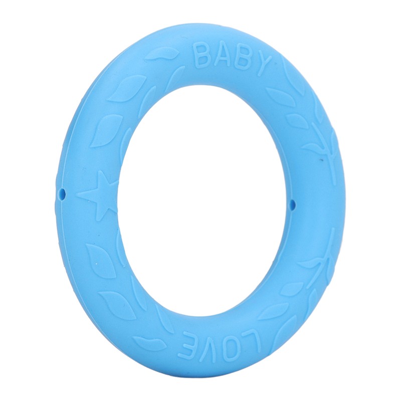 5pcs Baby Soft Silicone Teething Ring Toy Infant Safe Elastic